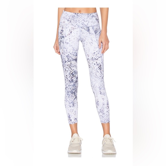 Strut This Pants - Strut This white and purple leggings, S